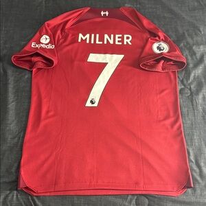 Liverpool #7 James Milner 2022-23 Nike Premier League Home Jersey